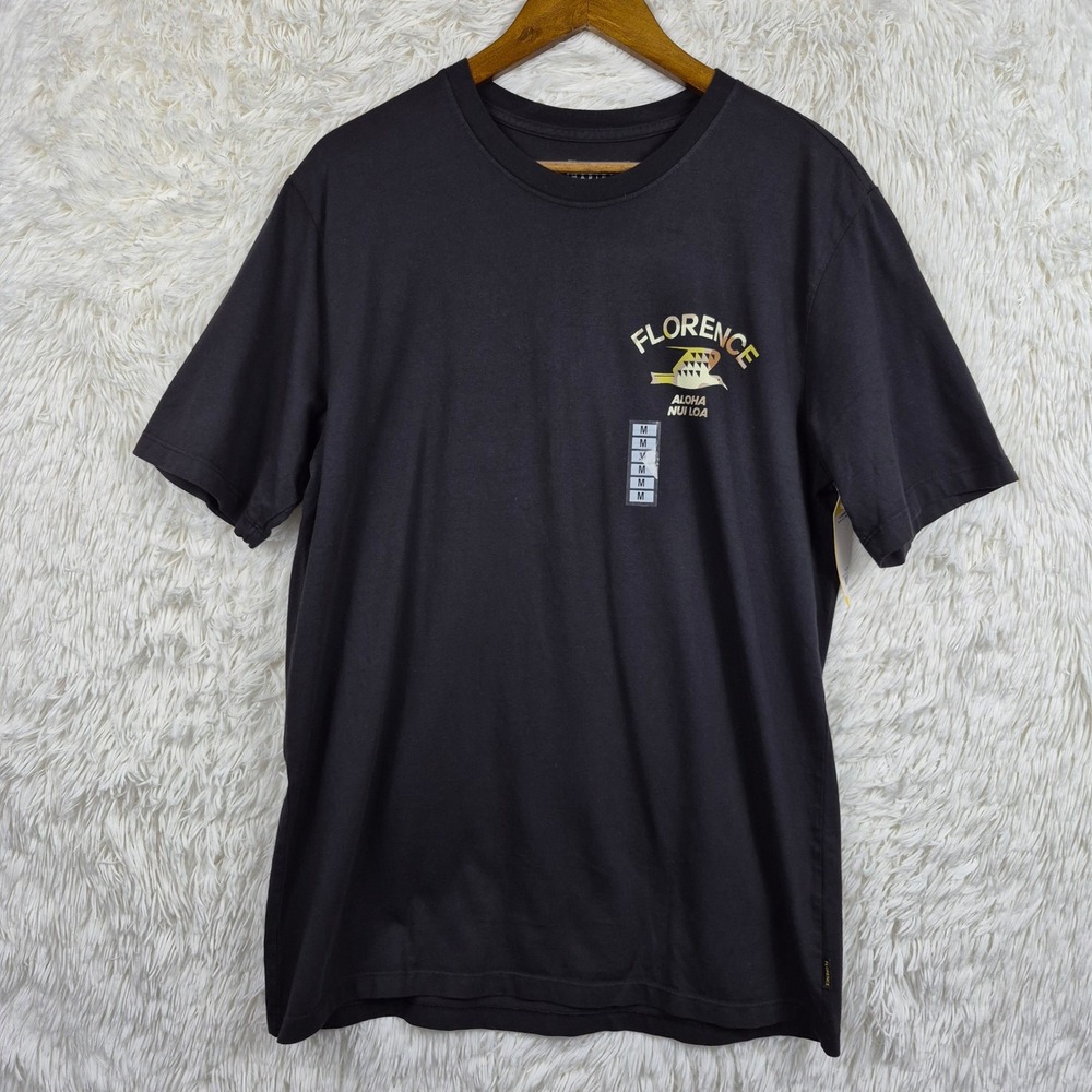 Florence Marine X Iwa Nui Graphic T-Shirt Mens M Black Aloha Nui Loa FMTS00124